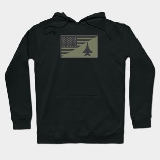 F-15 Eagle US Flag Patch (subdued) Hoodie